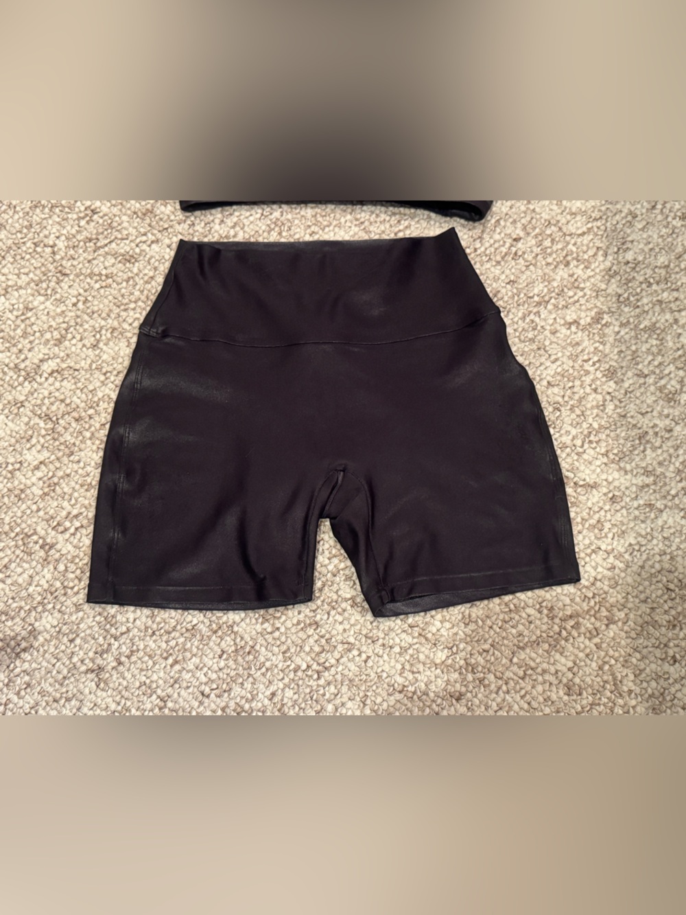 Bombshell Sportswear Black Gloss Shiny OG Shorts Large